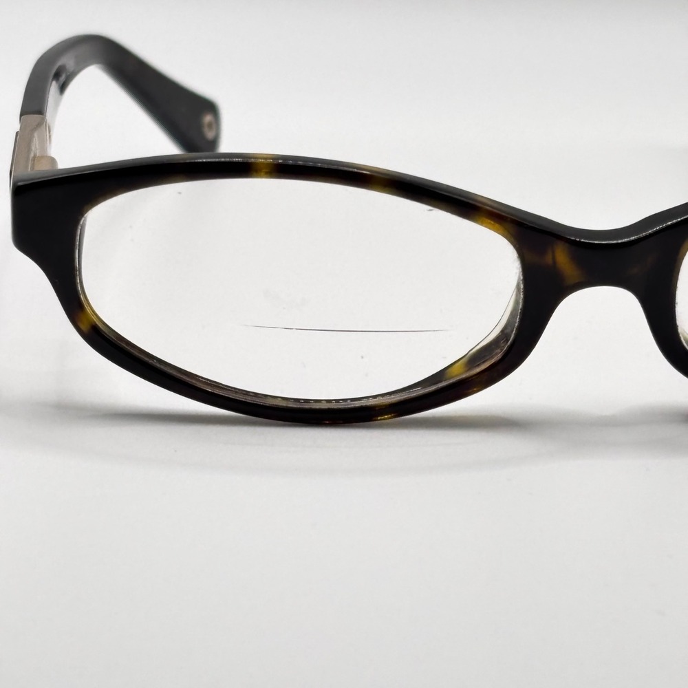 Dark Academia Eyeglasses Coach Kinslee HC 6037 51mm Dark Tortoise Acetate Gold